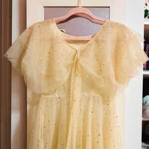 Charming Gold Starry Kids Dress
